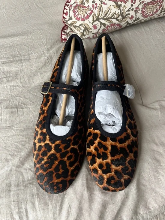Steve Madde Dreaming-L Cheetah Mary Jane Flats - Picture 2 of 4